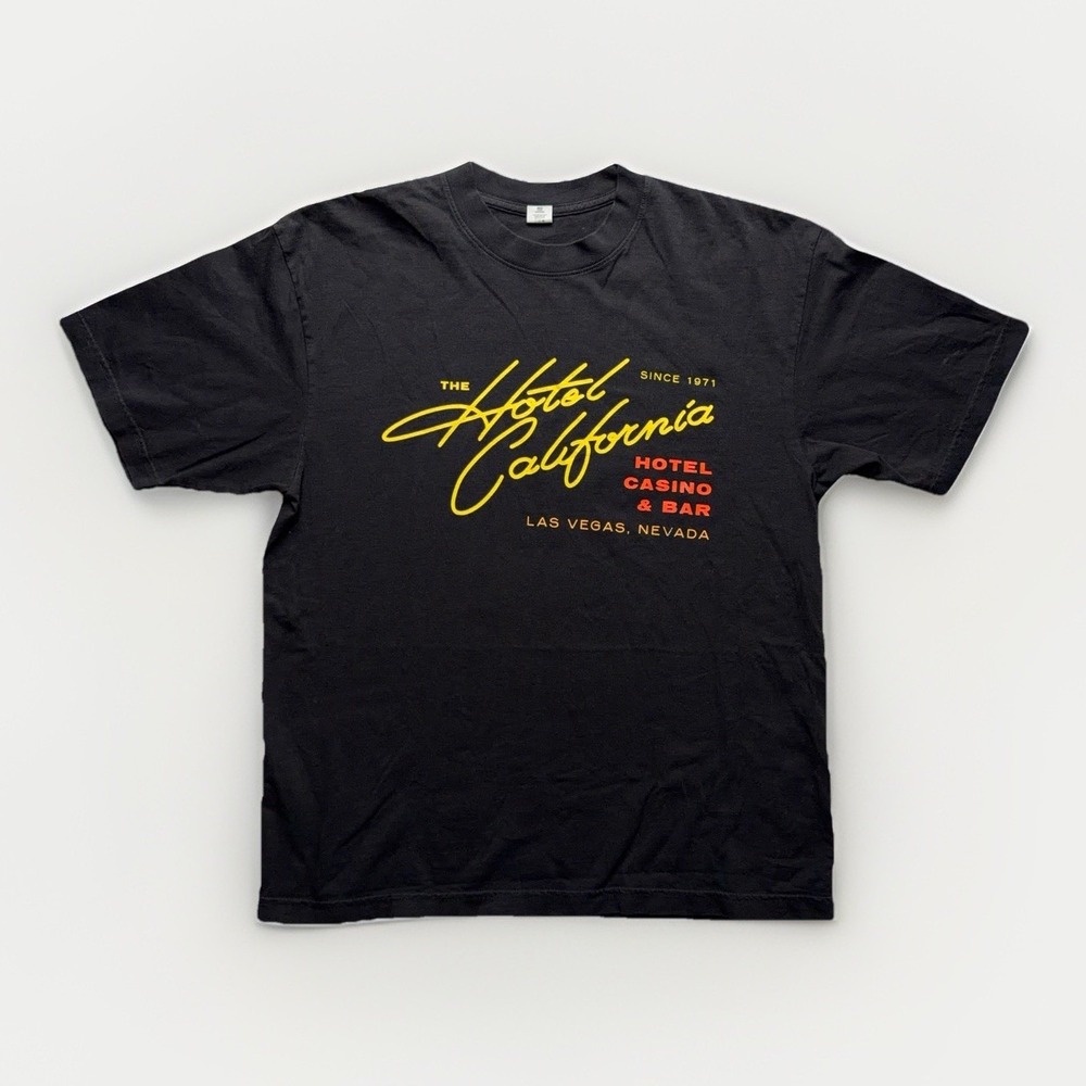 The Eagles Hotel California Sphere Las Vegas Tour 2024 Rock T Shirt L USA Black